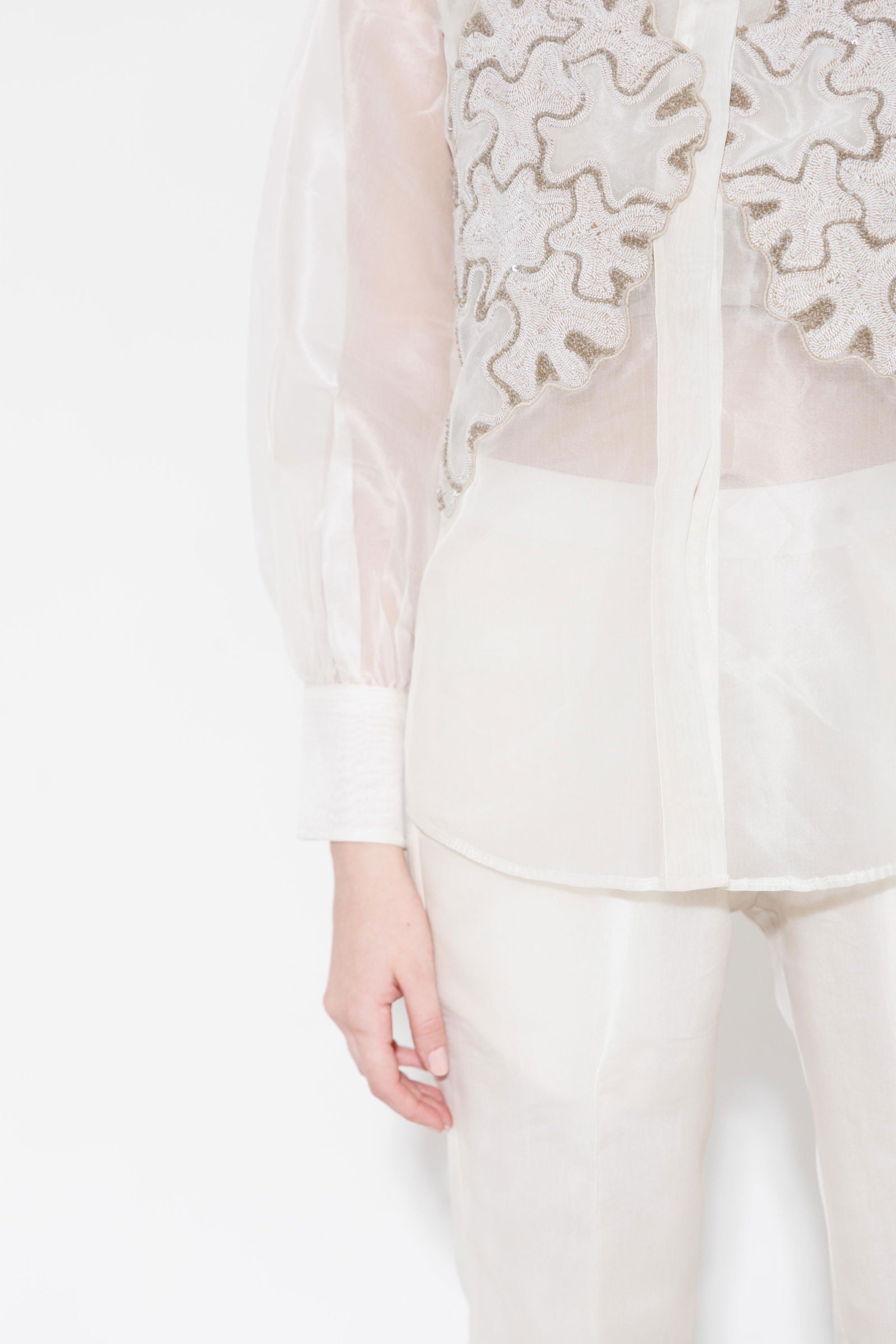 ABSTRACT PIXI PATCH JACKET SHIRT