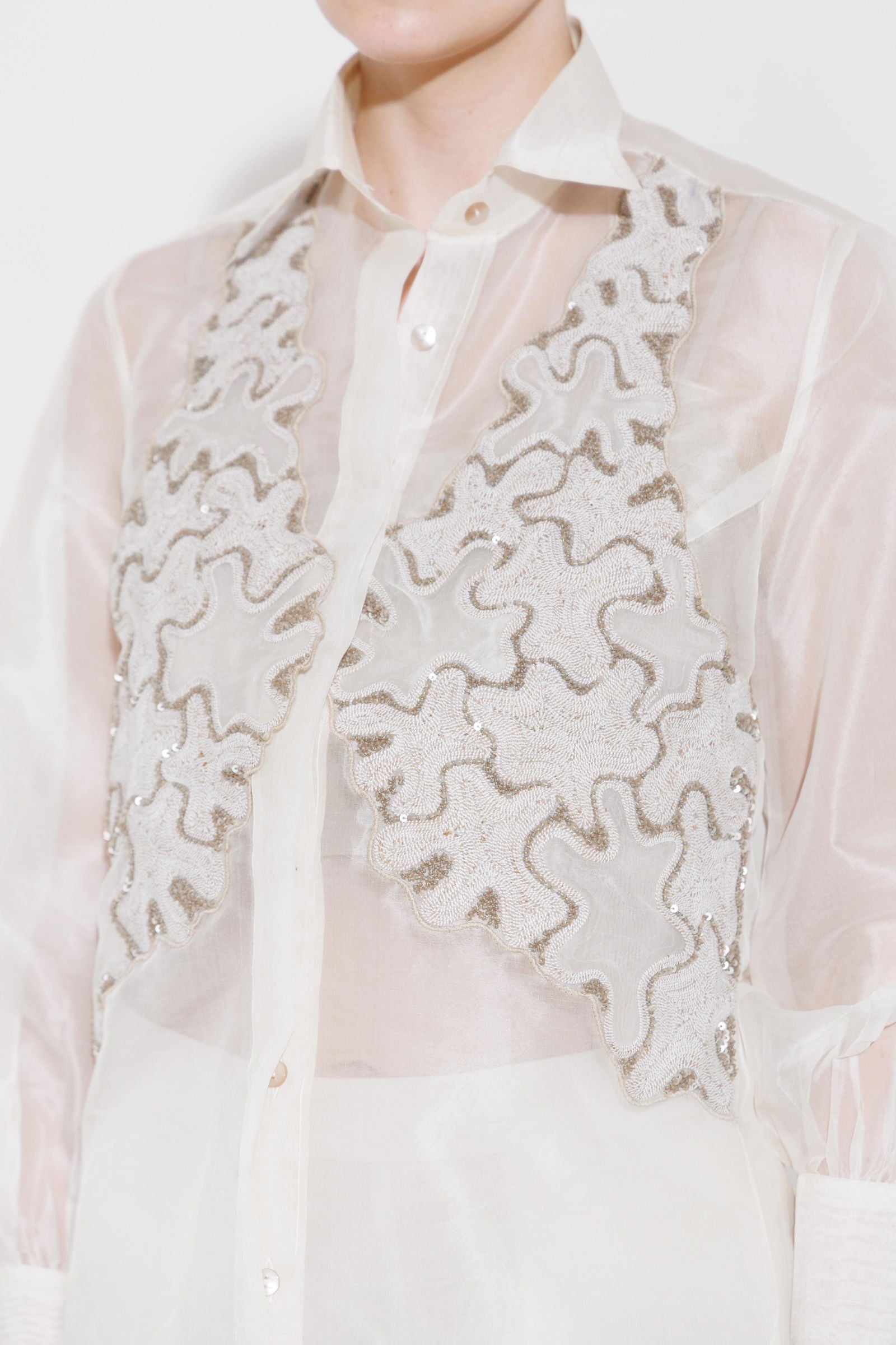 ABSTRACT PIXI PATCH JACKET SHIRT
