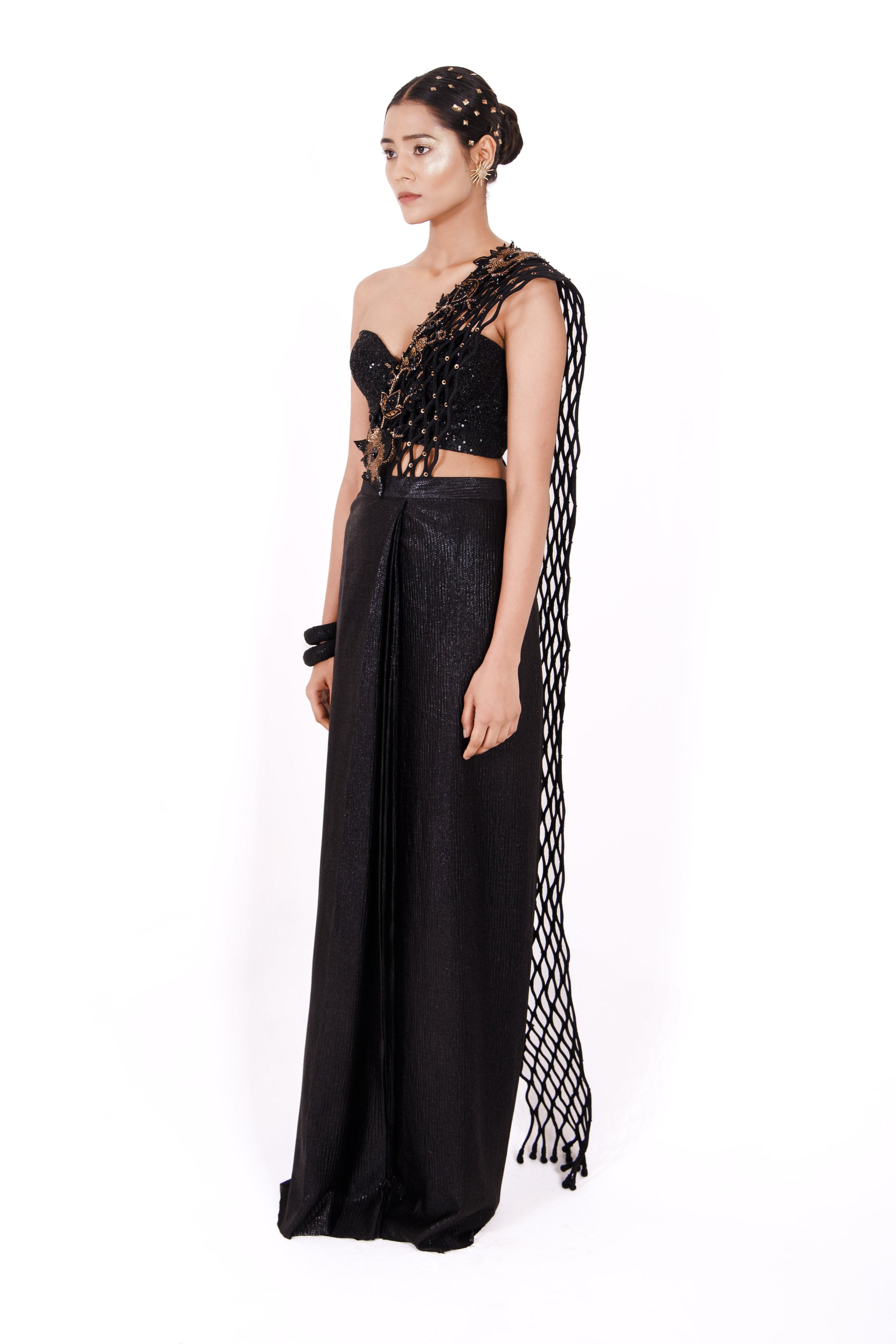 NOORIE SAREE (Black)
