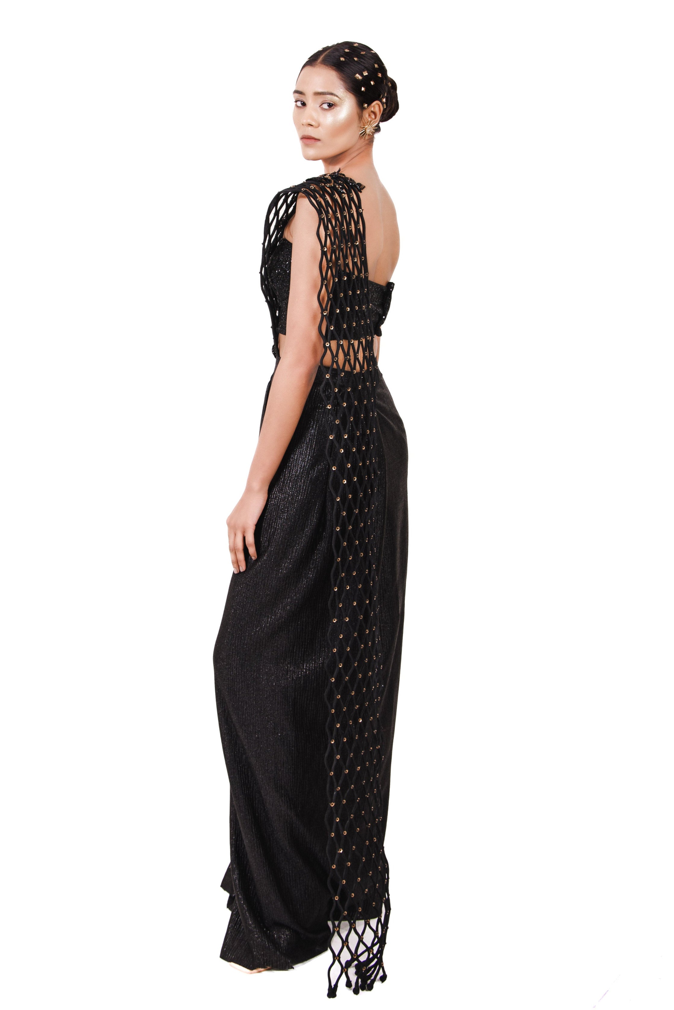 NOORIE SAREE (Black)