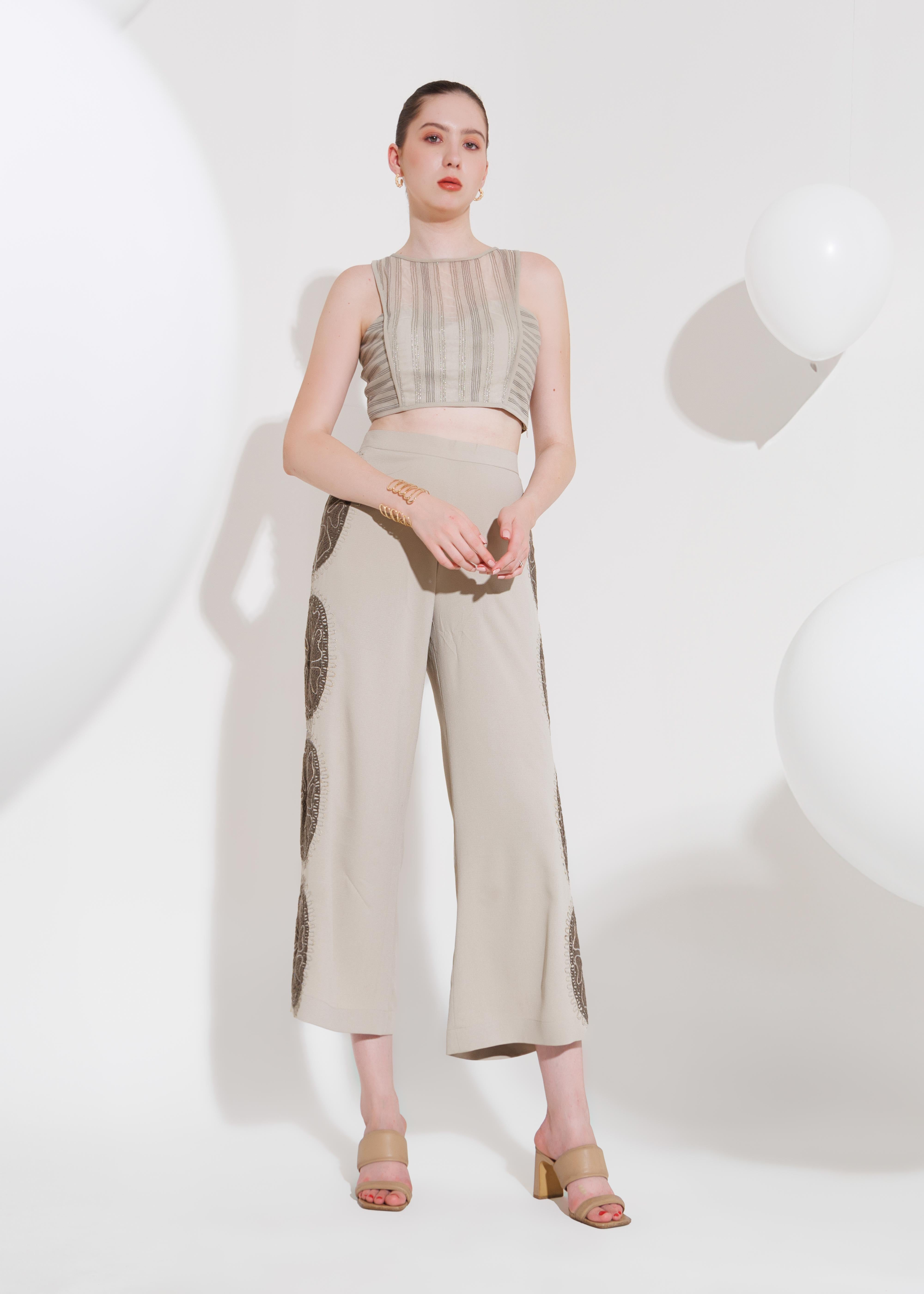 ZOE OVAL PANTS - The Silk Love