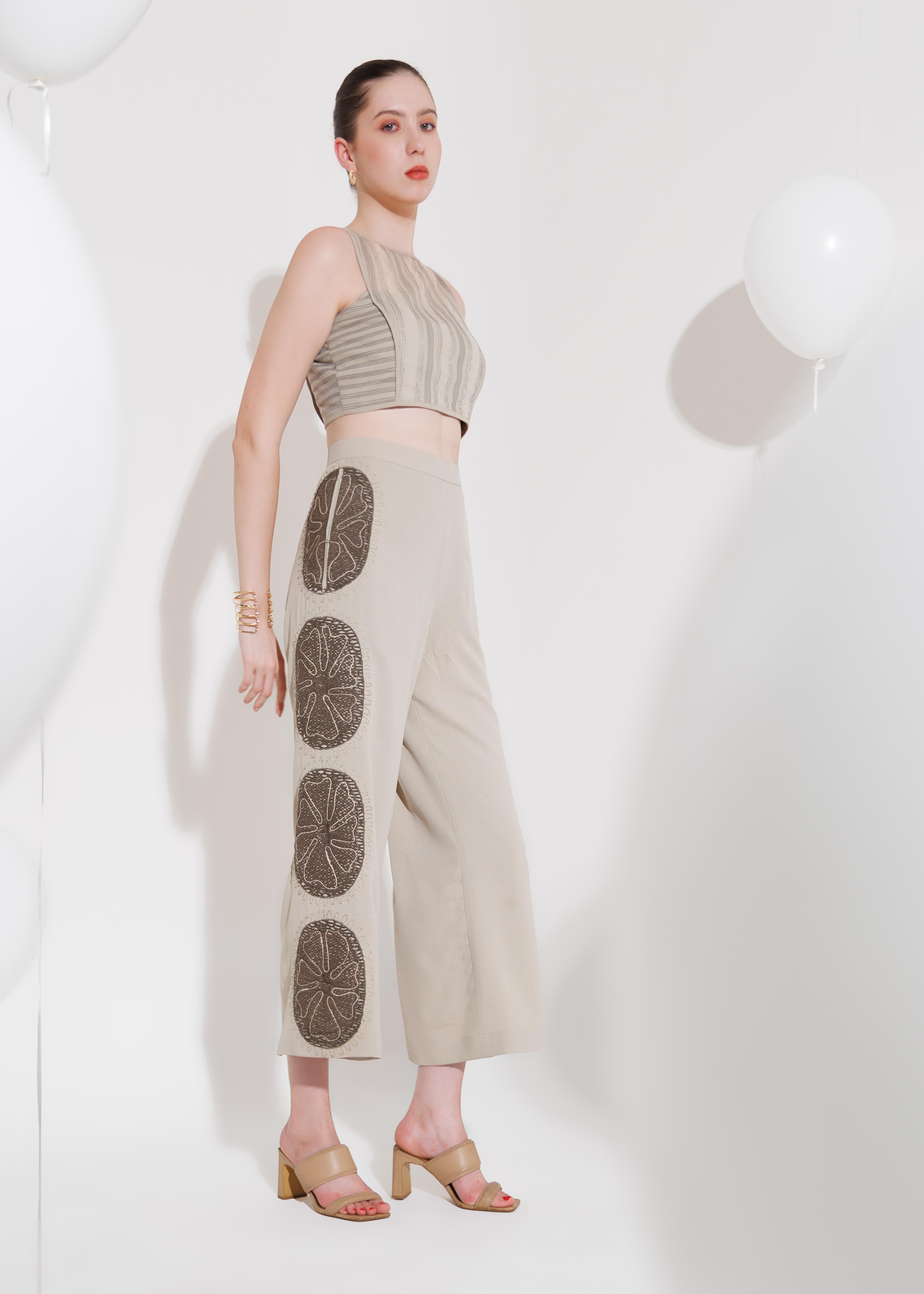 ZOE OVAL PANTS - The Silk Love