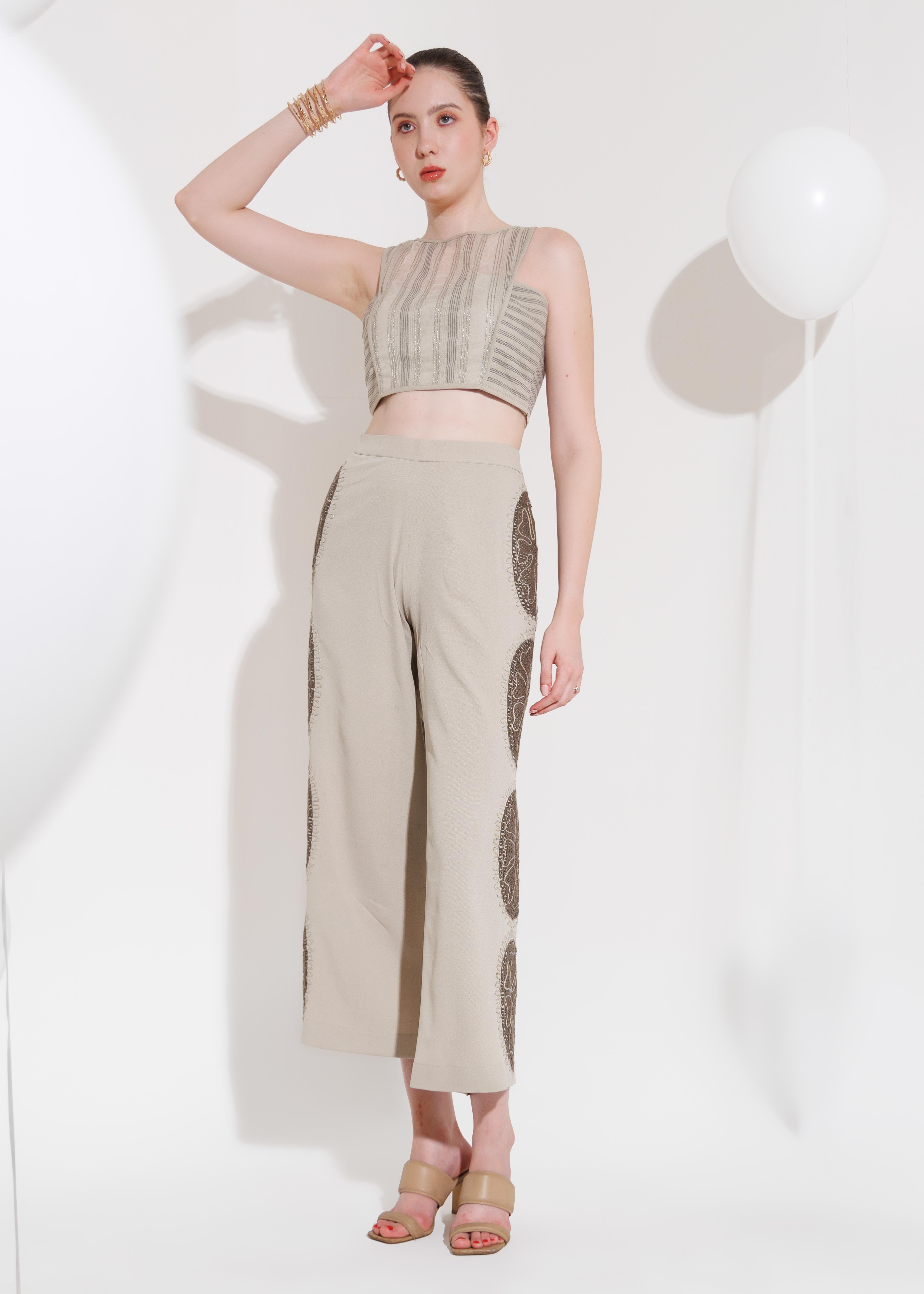 ZOE OVAL PANTS - The Silk Love