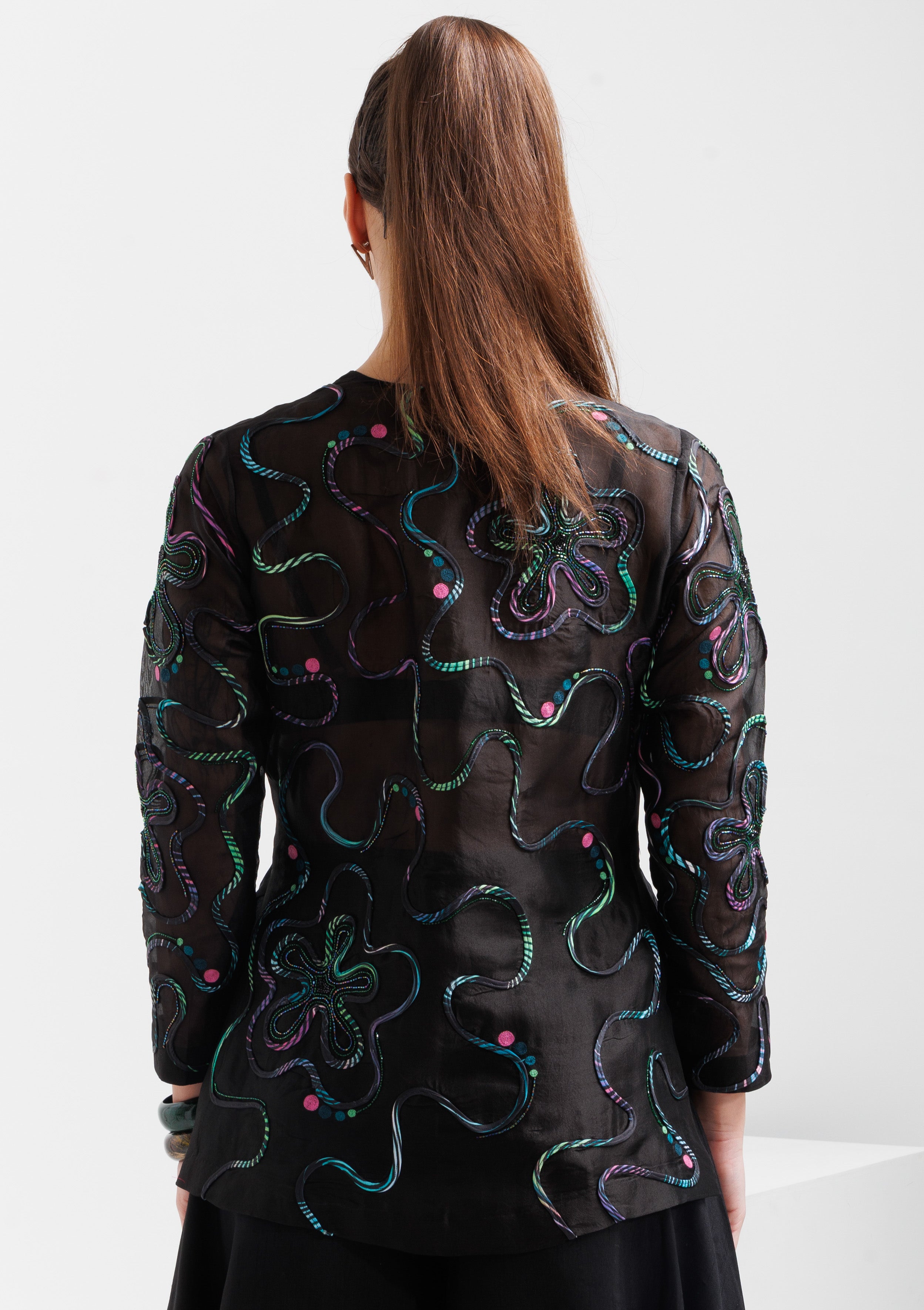 ZINNIA JACKET WITH DHOTI PANTS - The Silk Love