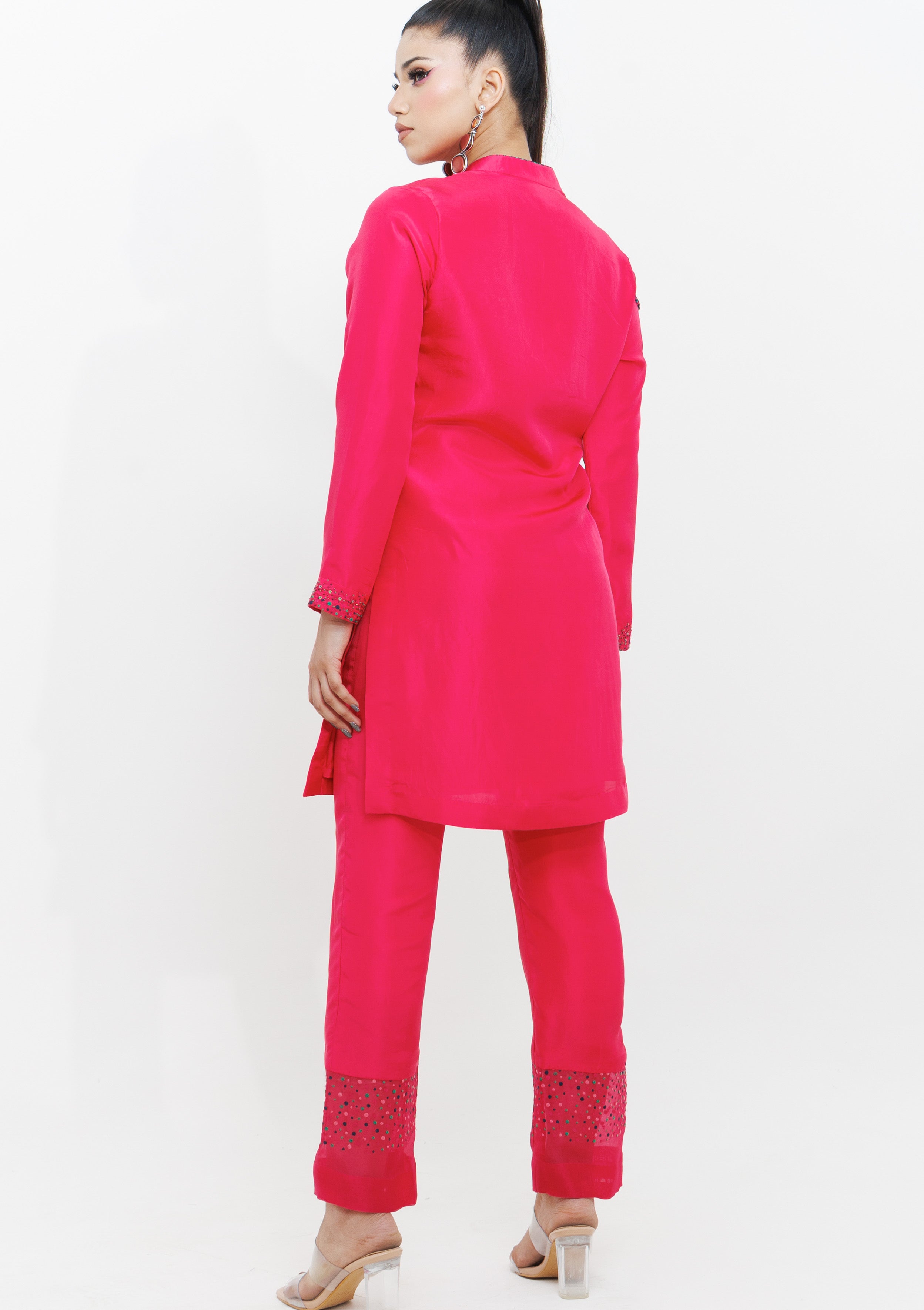SHADOW WAVES TUNIC SET - The Silk Love