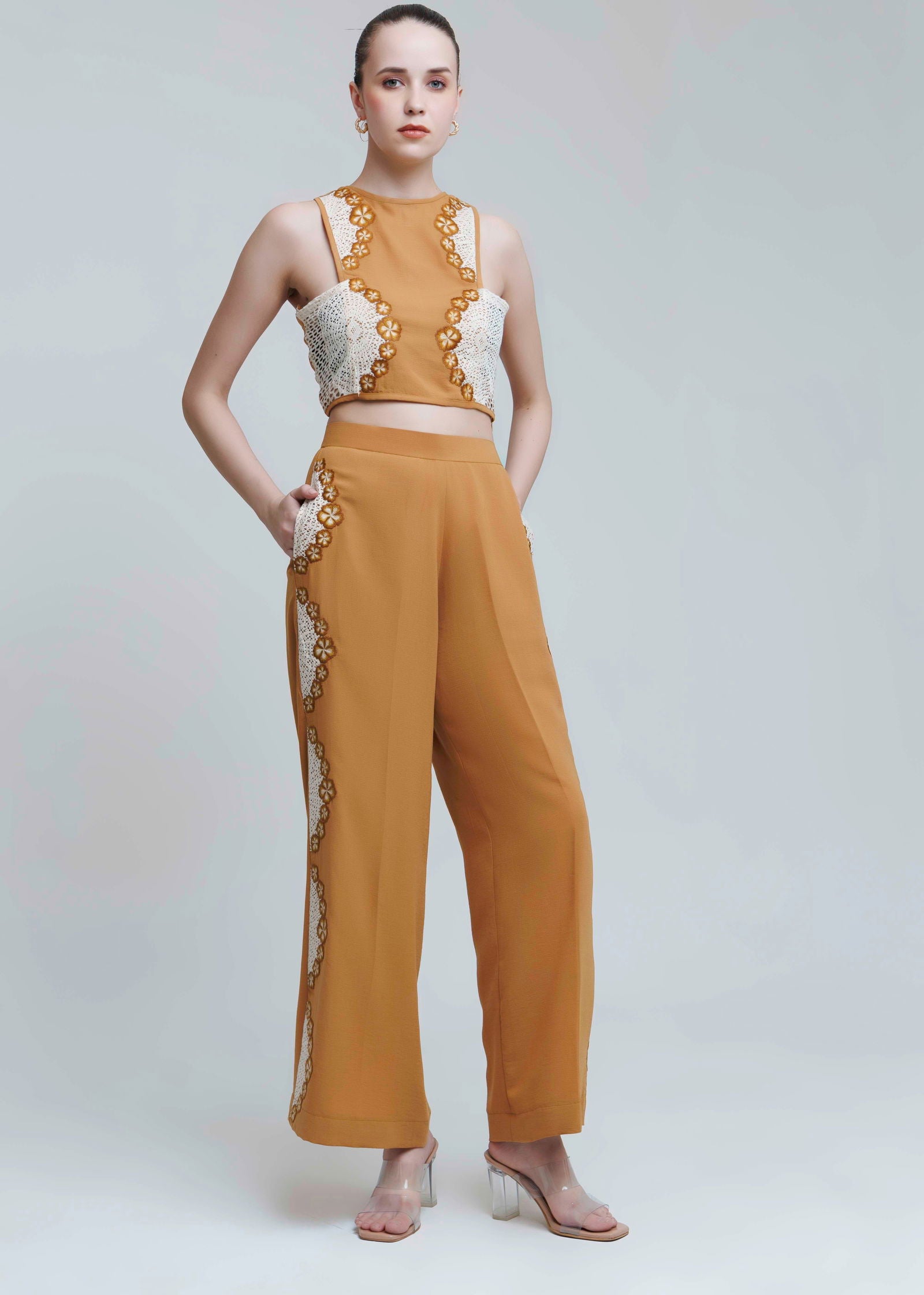 FERN CROP TOP AND PANTS SET