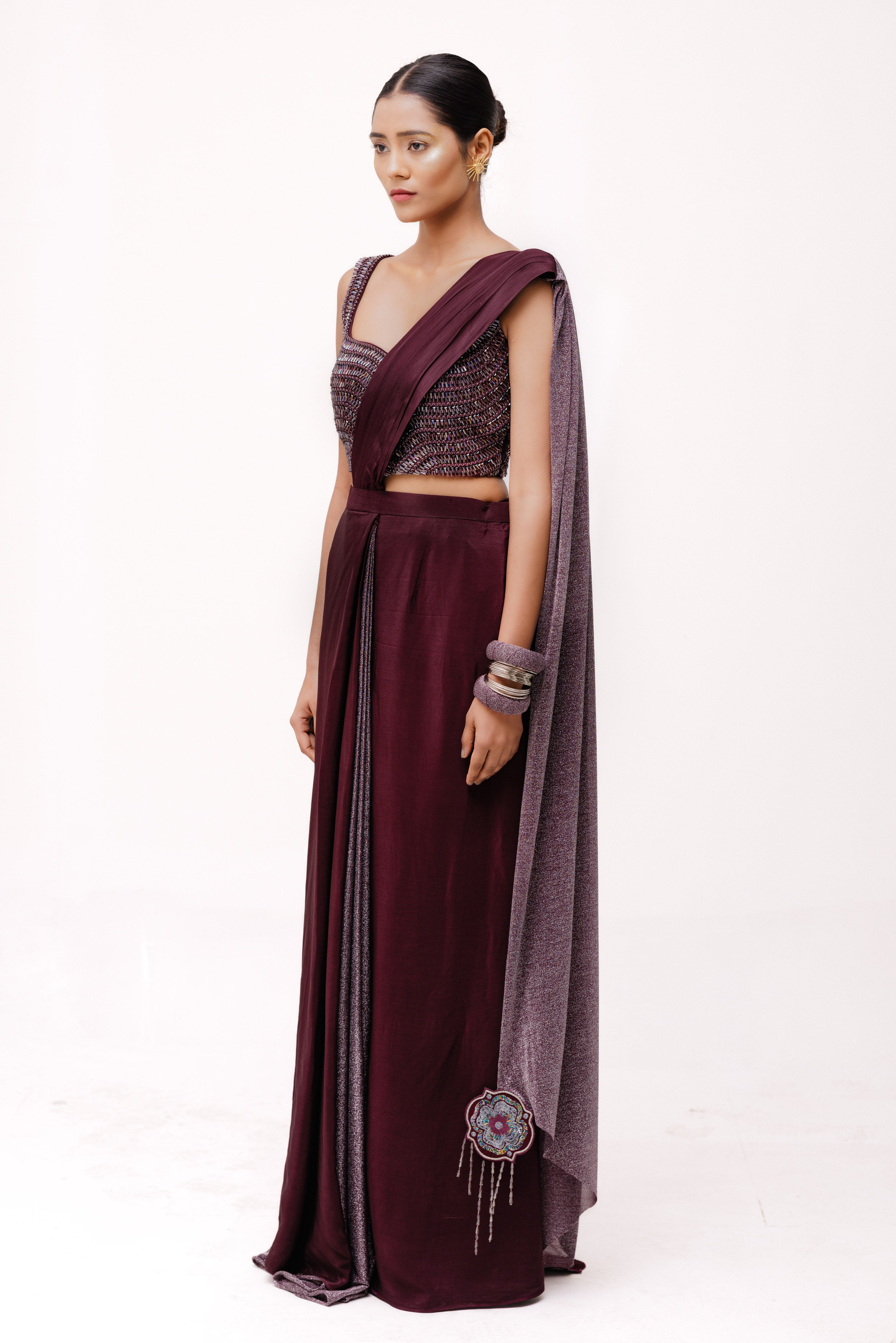 LEILA  SAREE (WINE)