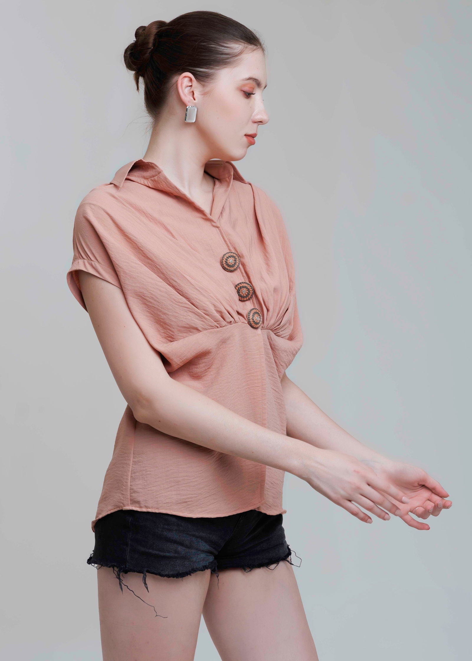 IVY PLEATED SHIRT