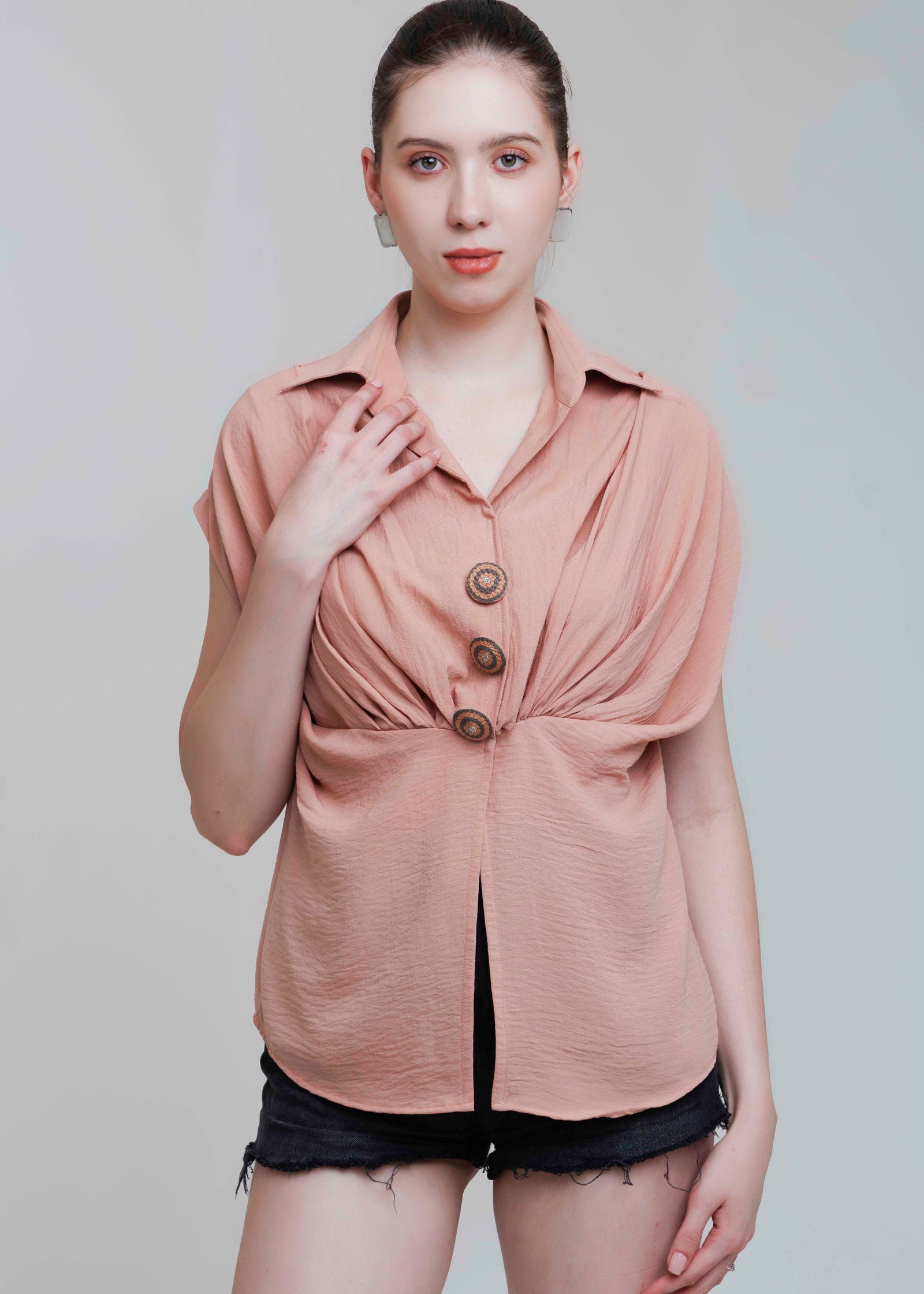 IVY PLEATED SHIRT