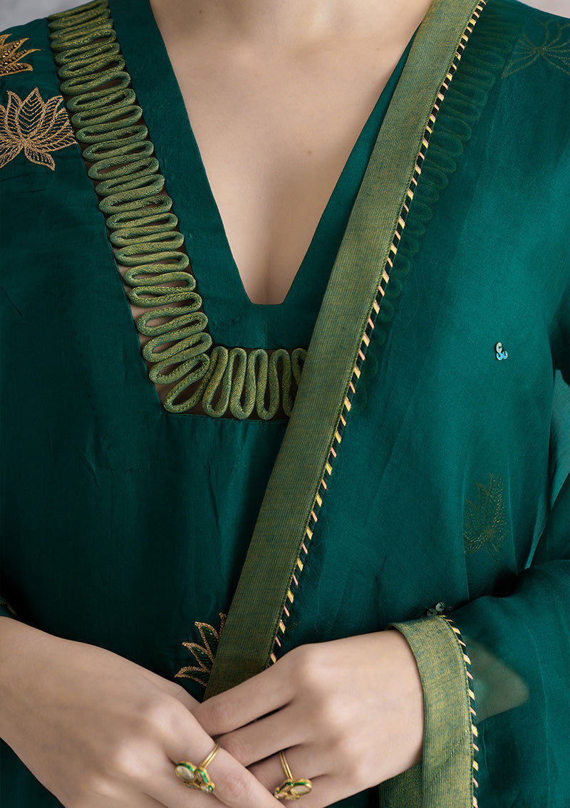 Lush Lotus Kurta Set