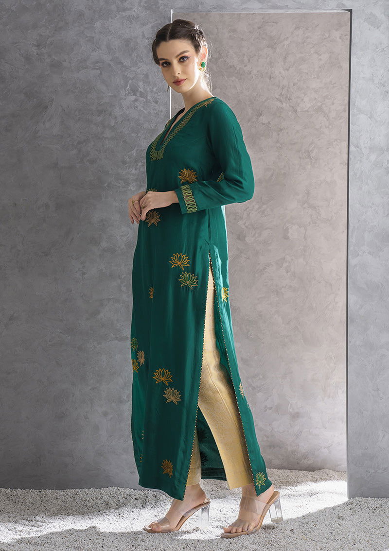 Lush Lotus Kurta Set