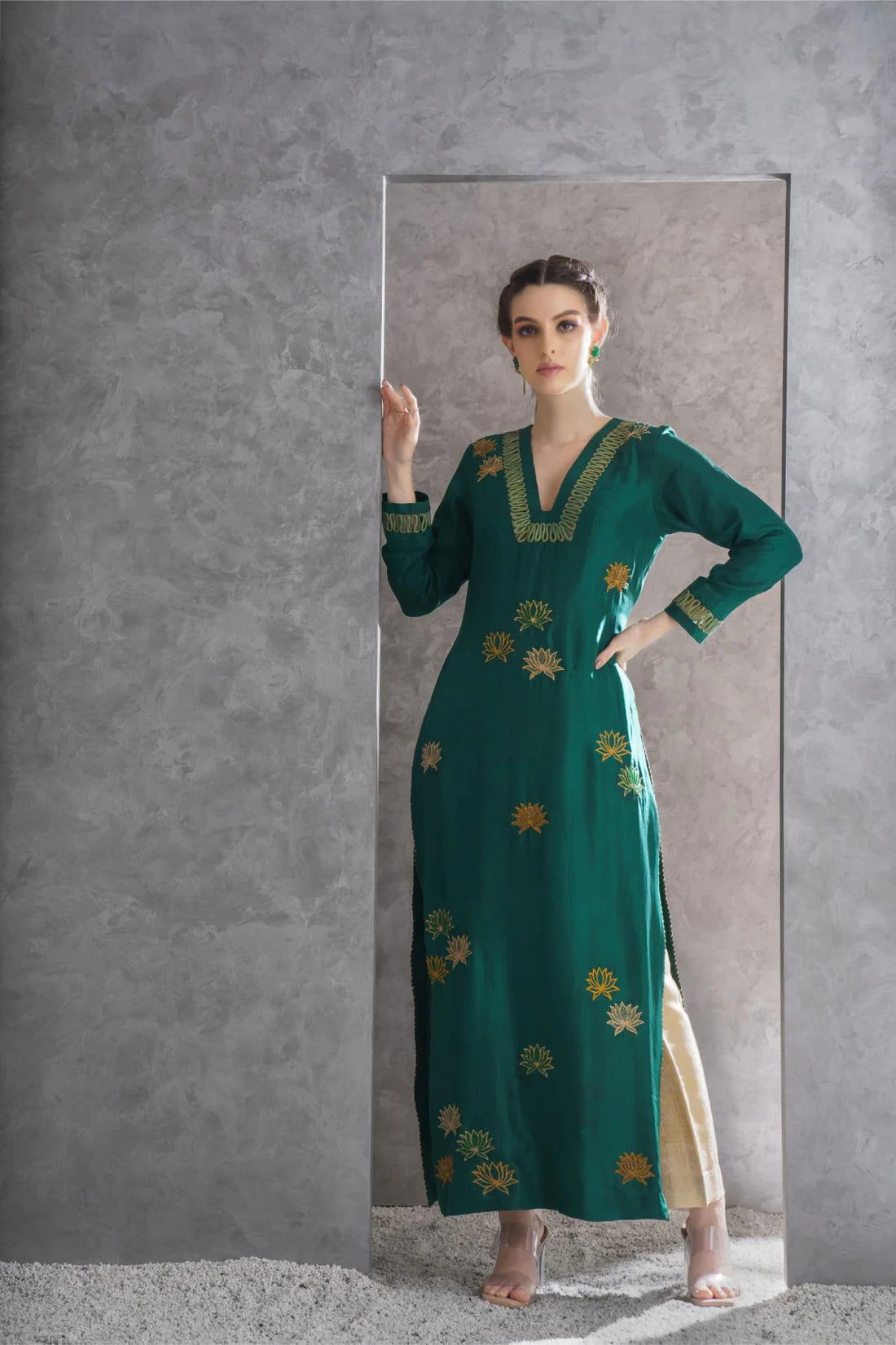 Lush Lotus Kurta Set