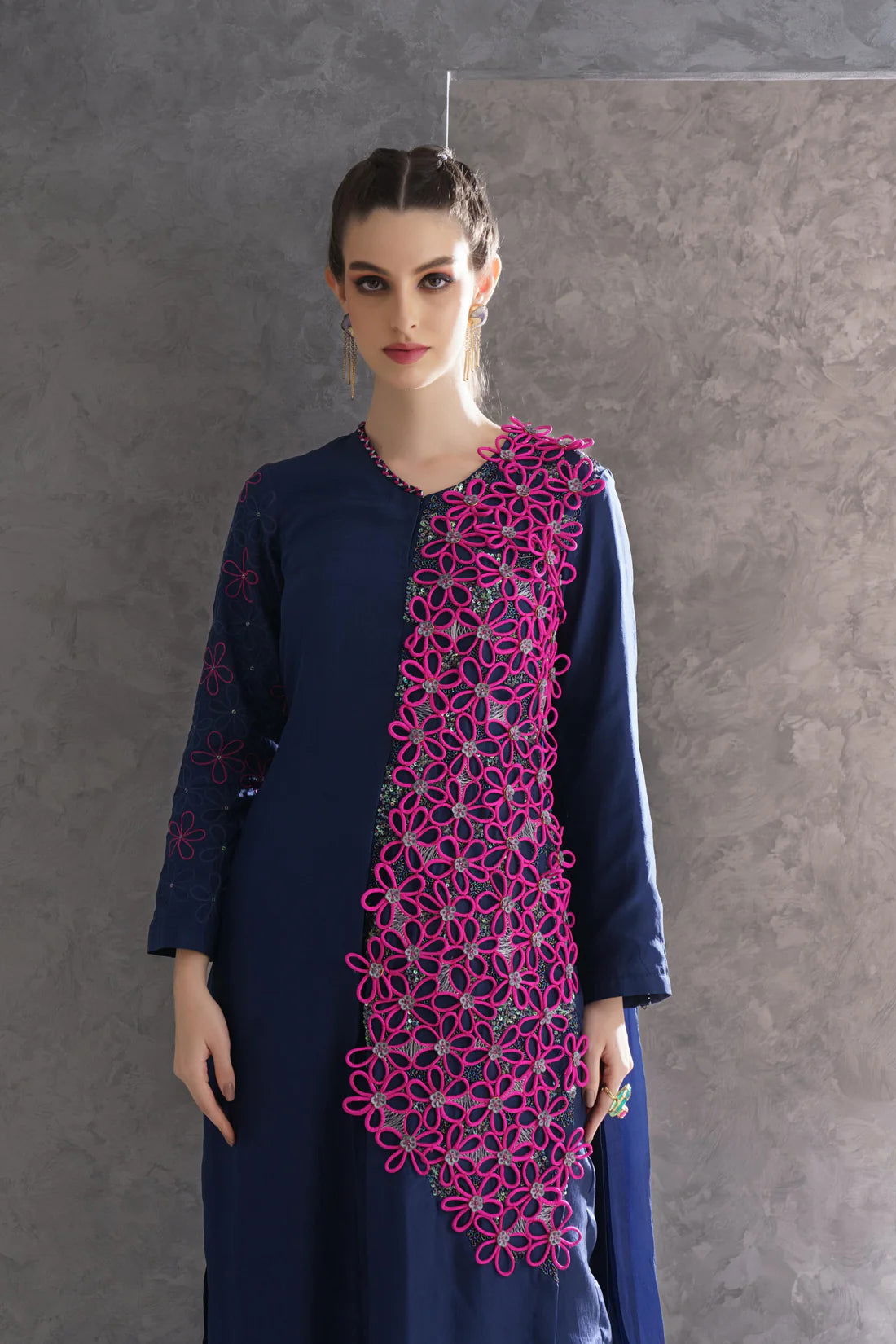 Royal flower web kurta set