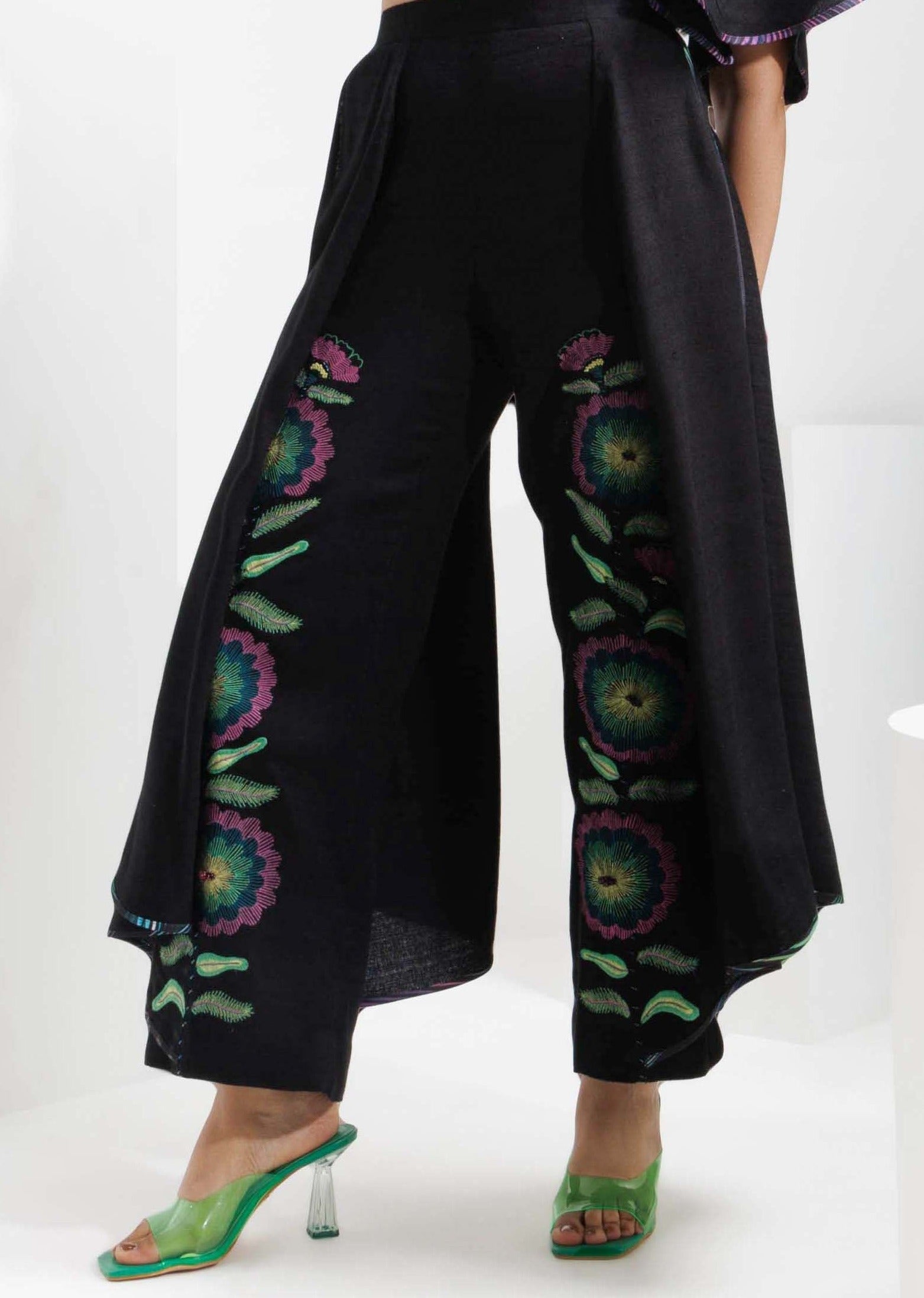 ZINNIA DRAPE PANTS - The Silk Love