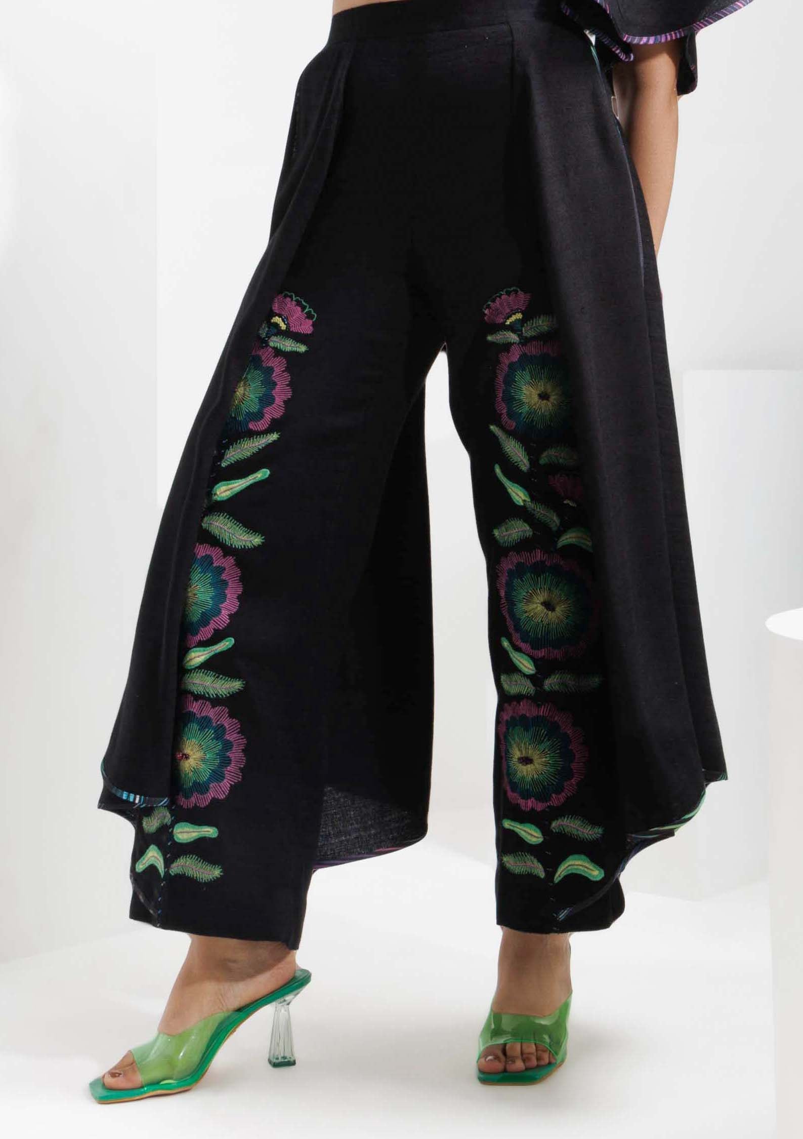 ZINNIA DRAPE PANTS - The Silk Love