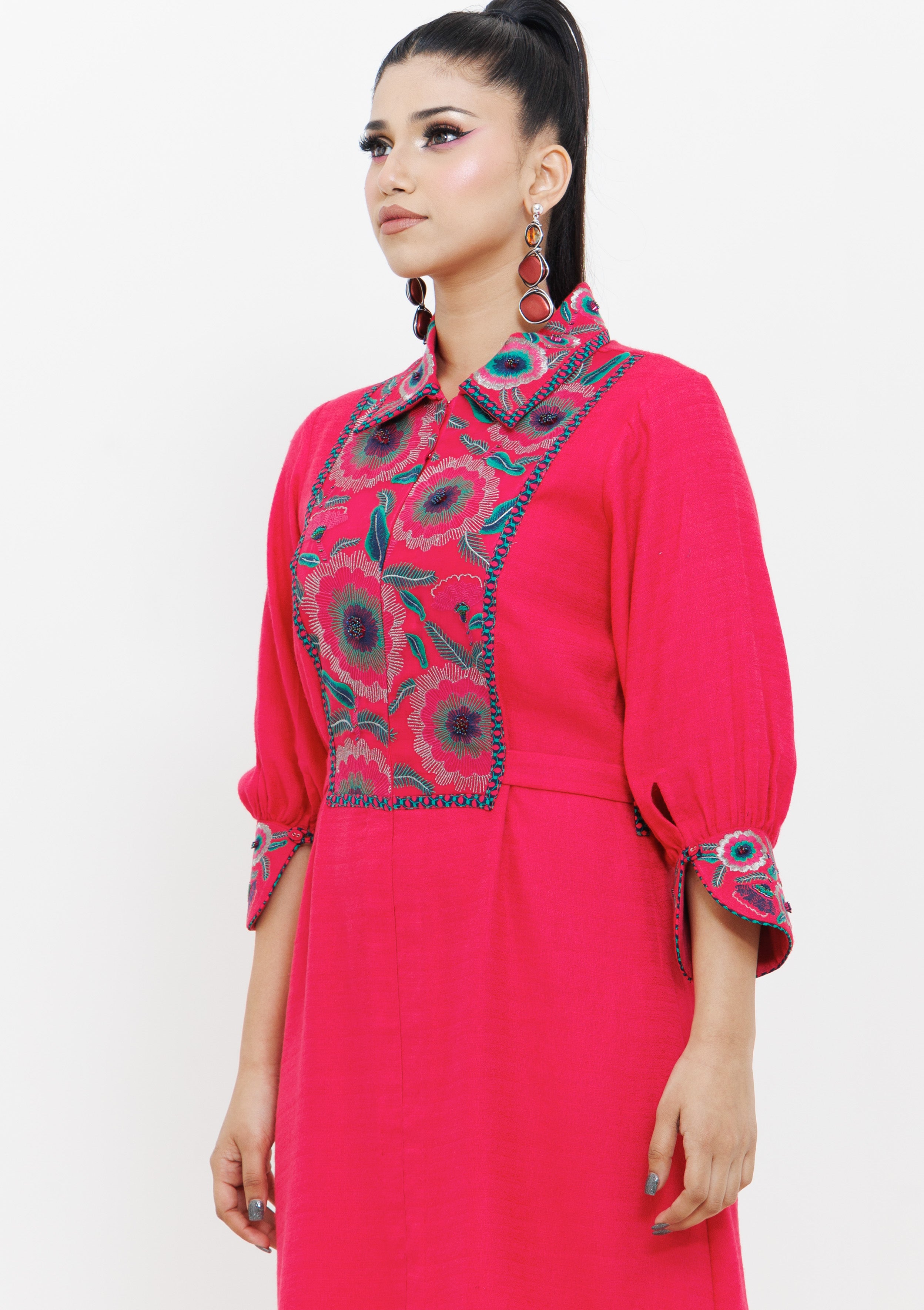 ZINNIA YOKE DRESS - The Silk Love